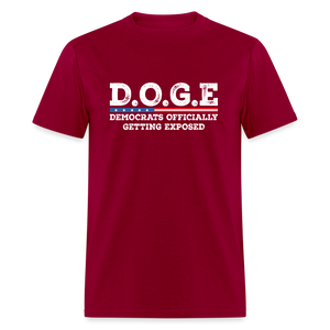 D.O.G.E Democrats Officially Getting Exposed Unisex Classic T-Shirt - dark red