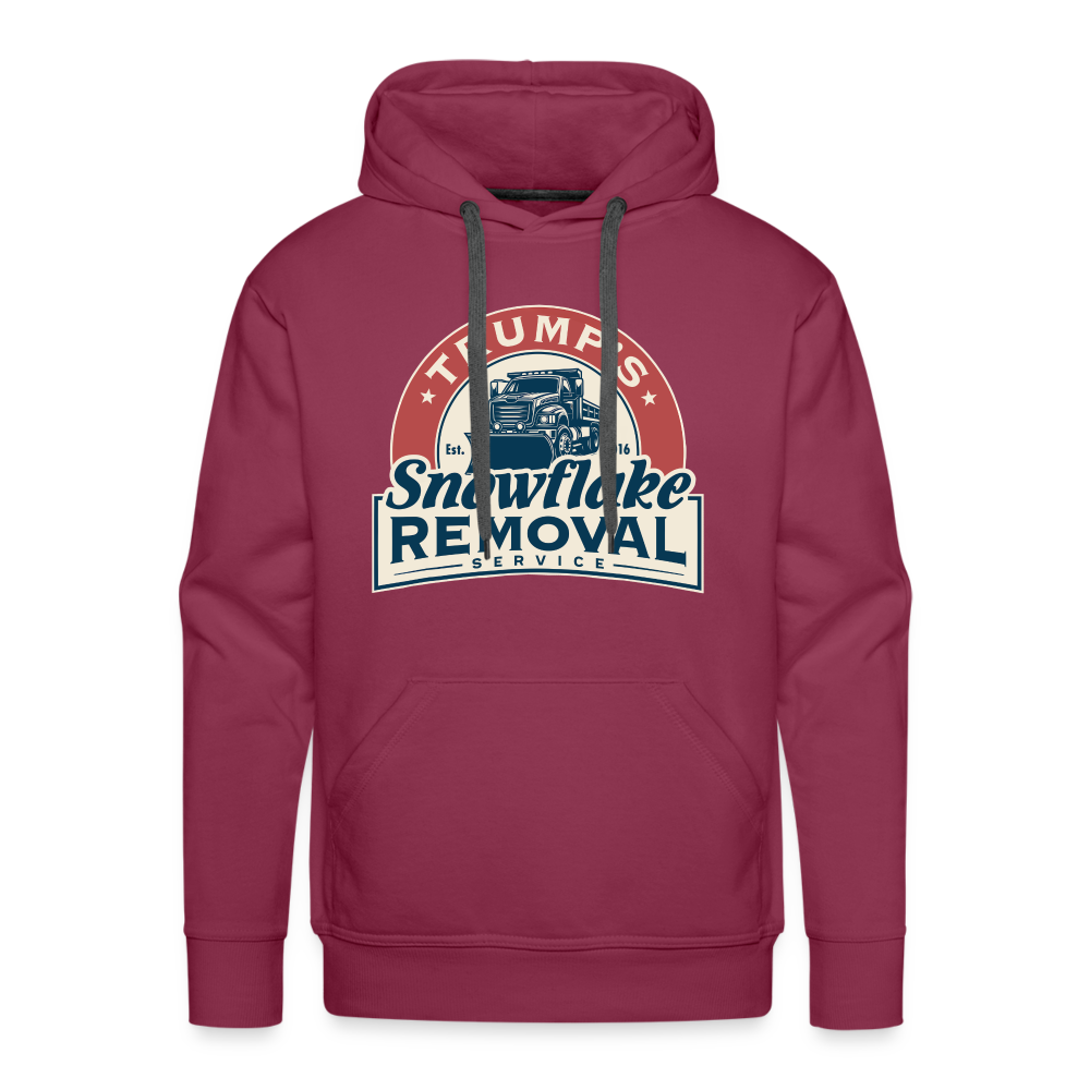 Trump's Snowflake Removal Service Men’s Premium Hoodie - burgundy