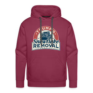 Trump's Snowflake Removal Service Men’s Premium Hoodie - burgundy