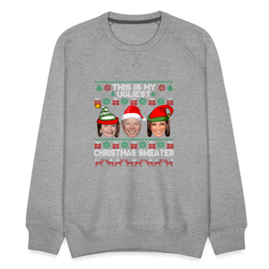 This Is My Ugliest Christmas Sweater Men’s Premium Sweatshirt - heather grey