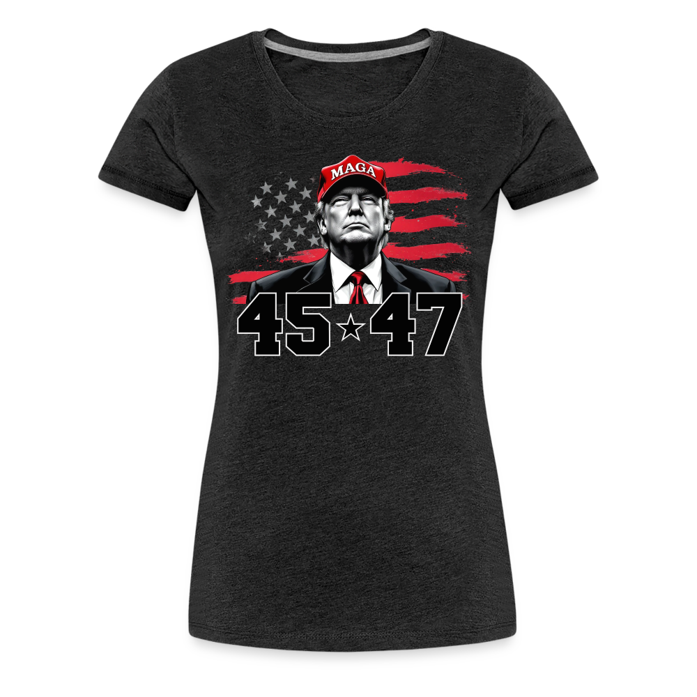 45 47 Trump Women’s Premium T-Shirt - charcoal grey