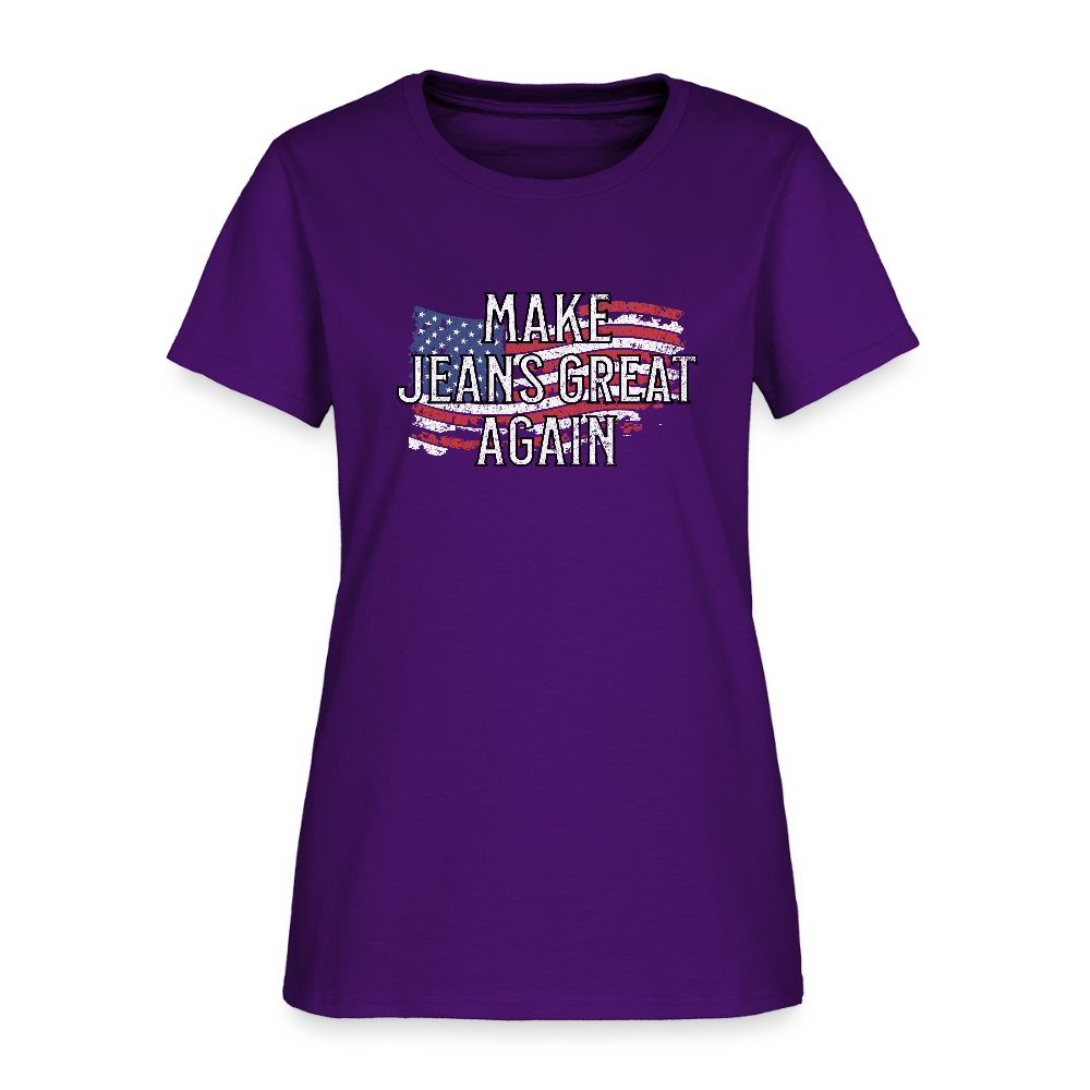 Make Jeans Great Again Women's T-Shirt - purple