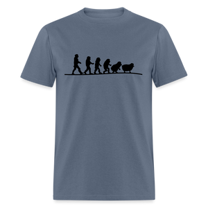 Human Evolution to Sheep Classic T-Shirt - denim