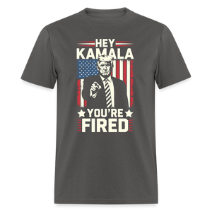 Hey Kamala, Your Fired Unisex Classic T-Shirt - charcoal