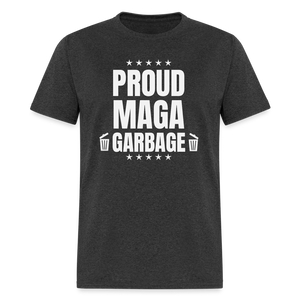 Proud MAGA Garbage Classic T-Shirt - heather black