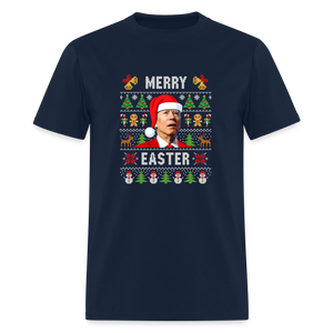 Funny Joe Biden Christmas Classic Men's T-Shirt - navy