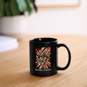 Make Orwell Fiction Again Black Mug - black