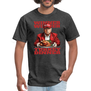 Donald Trump - Winner Winner Turkey Dinner Thanksgiving Classic T-Shirt - heather black