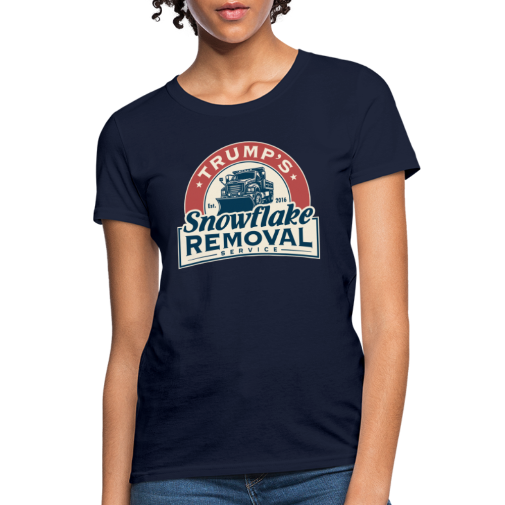 Trump's Snowflake Removal Service Women's T-Shirt - navy