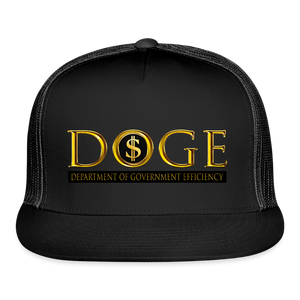 DOGE Department of Government Efficiency Trucker Hat - black/black