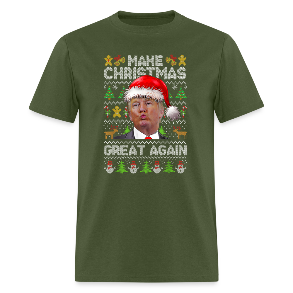 Make Christmas Great Again Trump Classic T-Shirt - military green