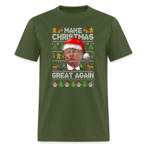 Make Christmas Great Again Trump Classic T-Shirt - military green