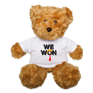 Trump We Won Teddy Bear - white