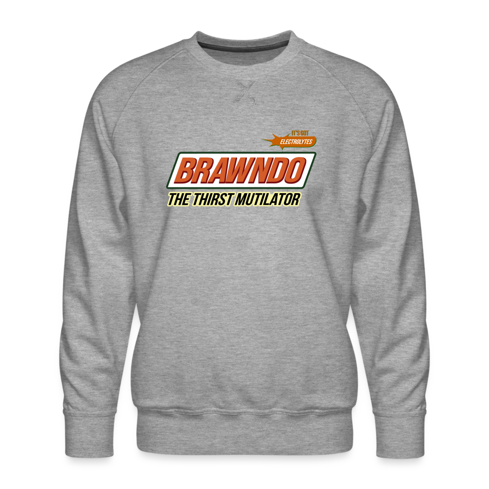 Brawndo Men’s Premium Sweatshirt - heather grey