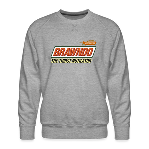 Brawndo Men’s Premium Sweatshirt - heather grey