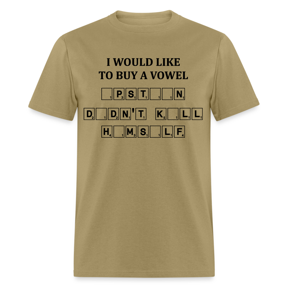 I would Like To Buy A Vowel  -  Epstein Didn't Kill Himself - Unisex Classic T-Shirt - khaki