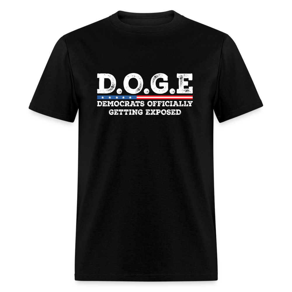 D.O.G.E Democrats Officially Getting Exposed Unisex Classic T-Shirt - black