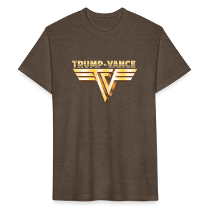 Trump/Vance Fitted Cotton/Poly T-Shirt by Next Level - heather espresso