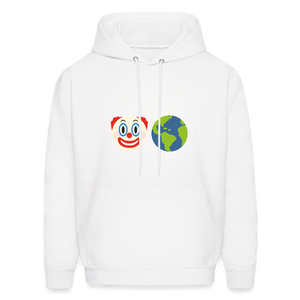 Clown World Men's Hoodie - white