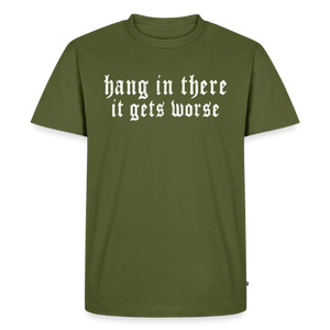 Hang in There Men's Premium T-Shirt - khaki green 