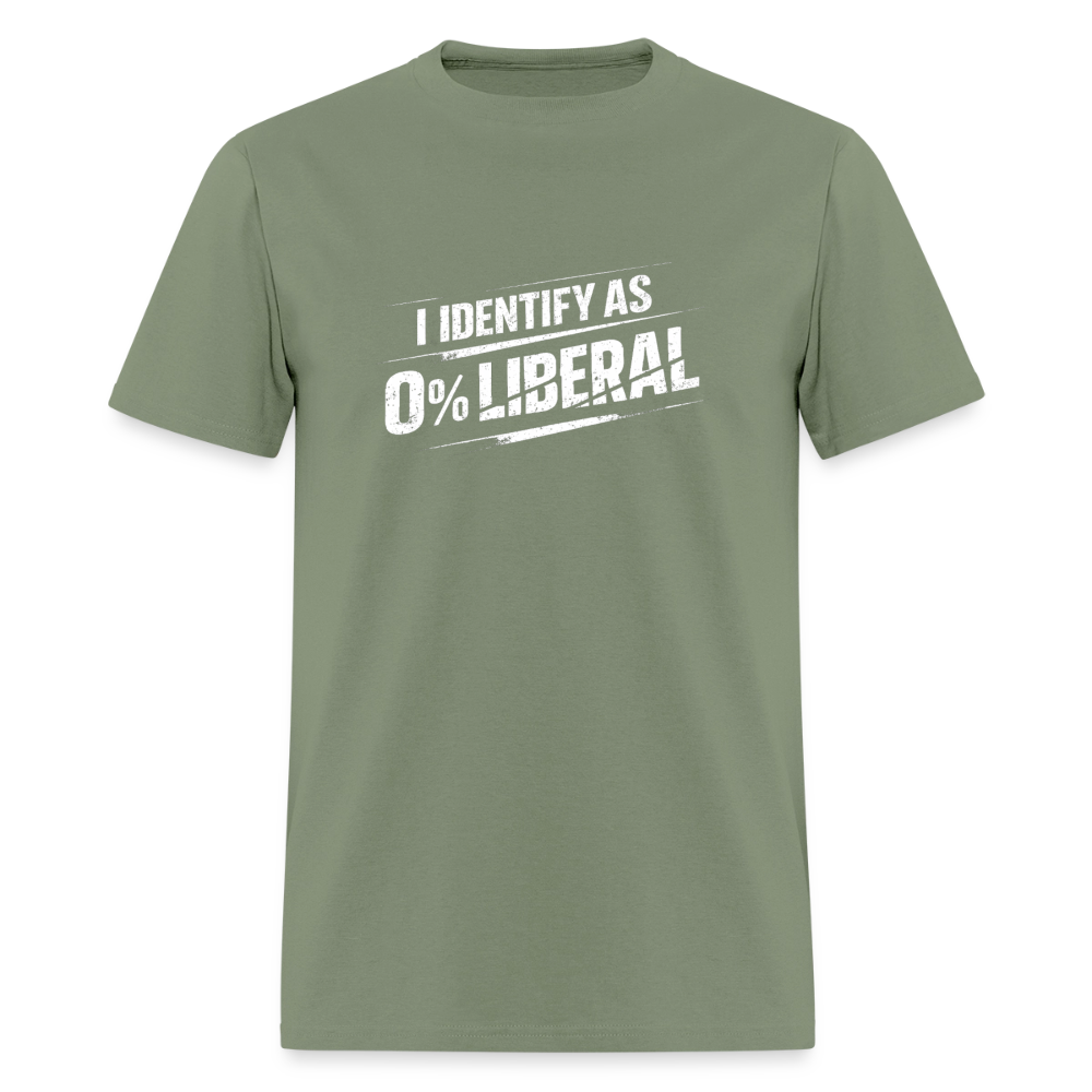 I Identify as 0% Liberal Classic Men’s T-Shirt - military green