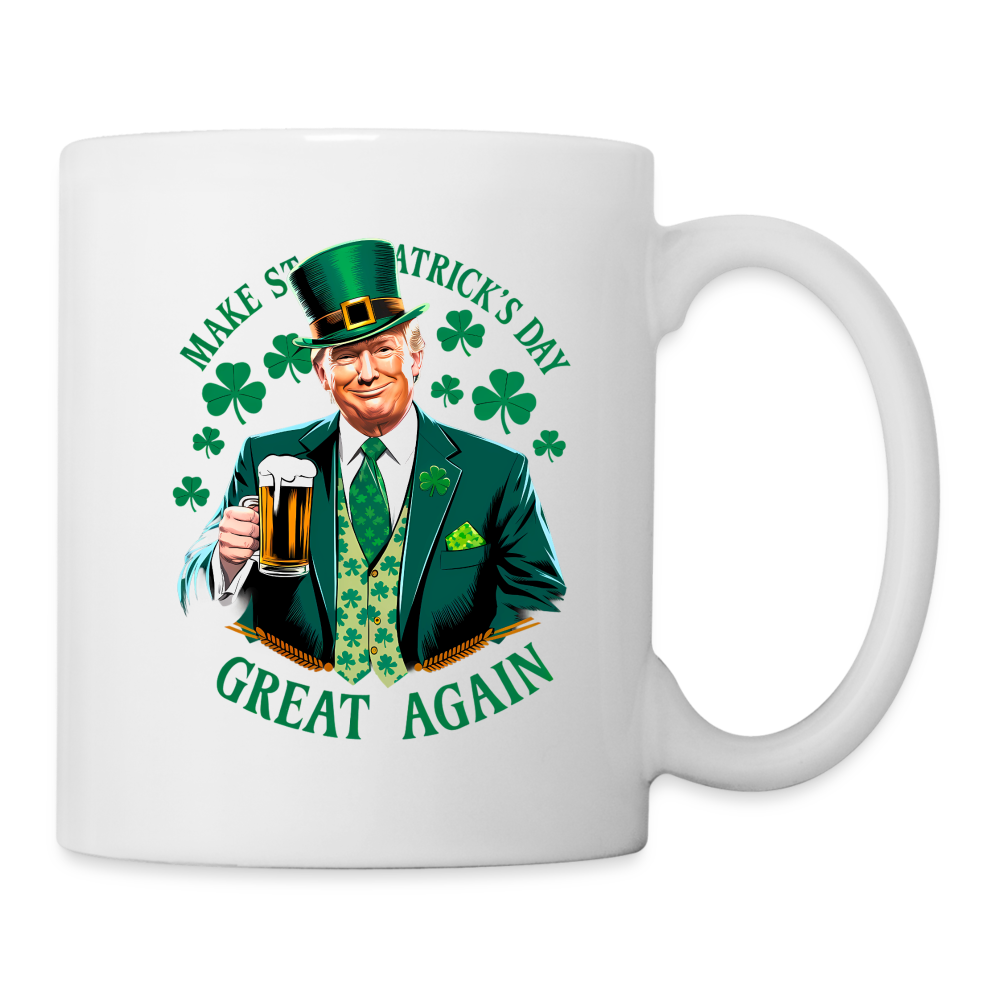 Make St. Patrick's Day Great Again Coffee/Tea Mug - white