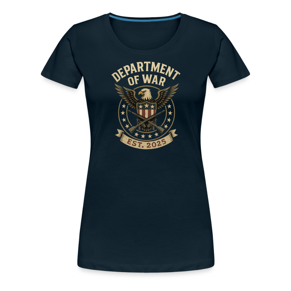 Department of War Est. 2025 Women’s Premium T-Shirt - deep navy