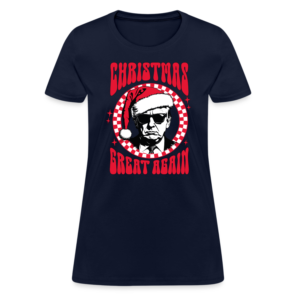 Christmas Great Again Women's T-Shirt - navy