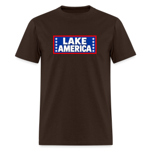 Lake America T-Shirt Men's T-Shirt - brown