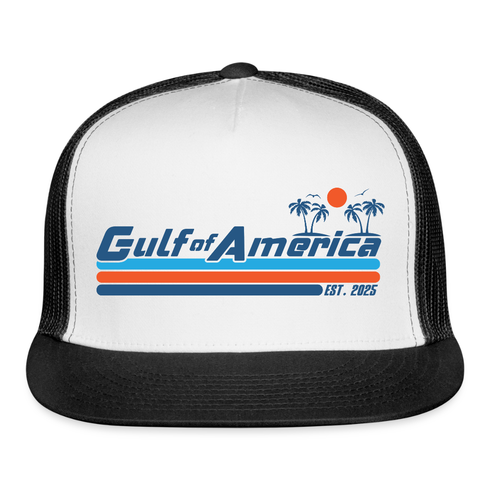 Gulf of America Trucker Hat - white/black