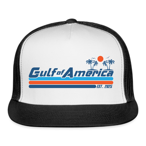 Gulf of America Trucker Hat - white/black