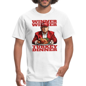 Donald Trump - Winner Winner Turkey Dinner Thanksgiving Classic T-Shirt - white