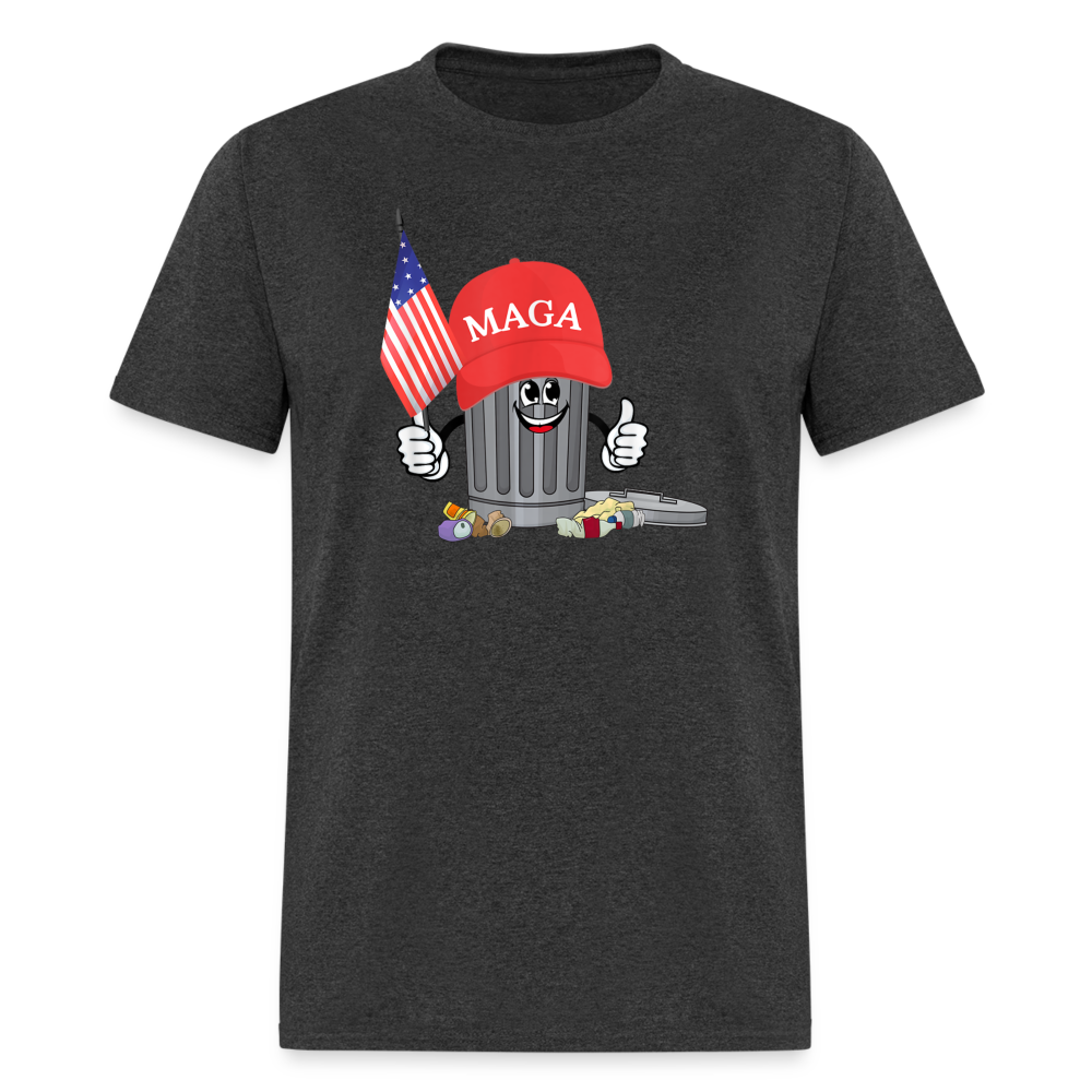 MAGA Garbage Can Funny Classic T-Shirt - heather black