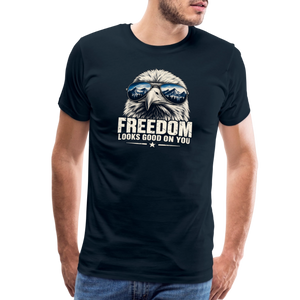 Freedom Looks Good on You Premium T-Shirt - deep navy