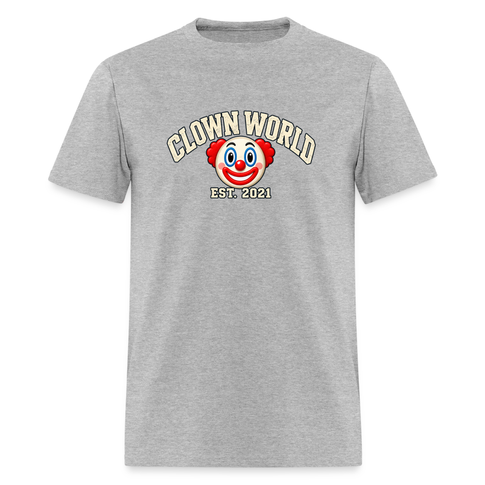Clown World Est. 2021 Classic T-Shirt - heather gray