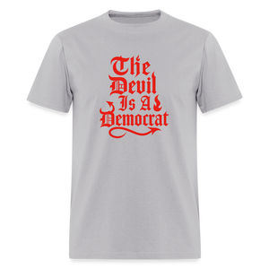 The Devil Is A Democrat T-Shirt - gravel 