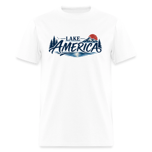 Lake America Men's T-Shirt - white
