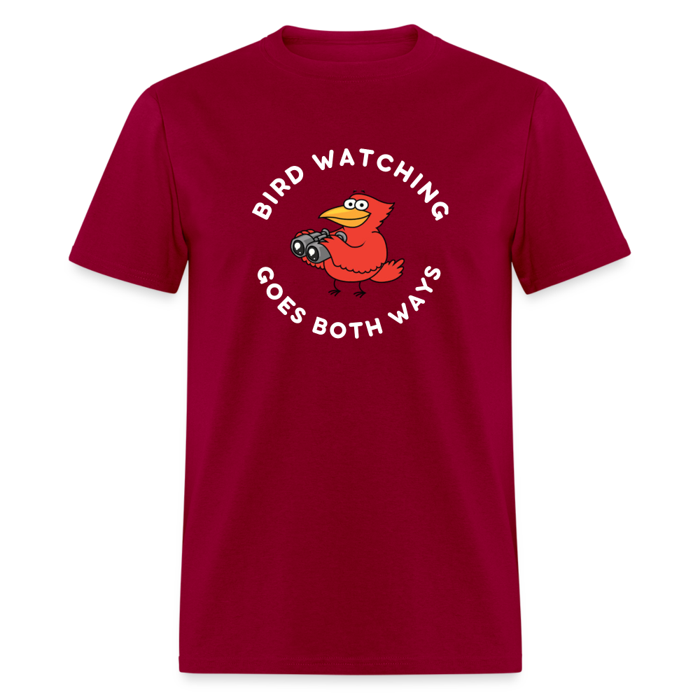 Bird Watching Goes Both Ways V2 Classic T-Shirt - dark red