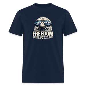 Freedom Looks Good on You Classic T-Shirt - navy