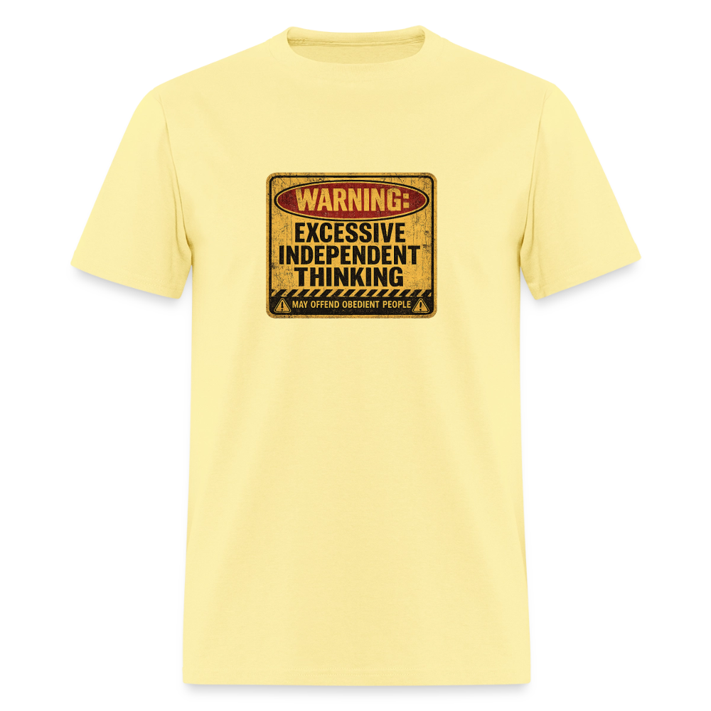 May Offend Obedient People Men's T-Shirt - cornsilk