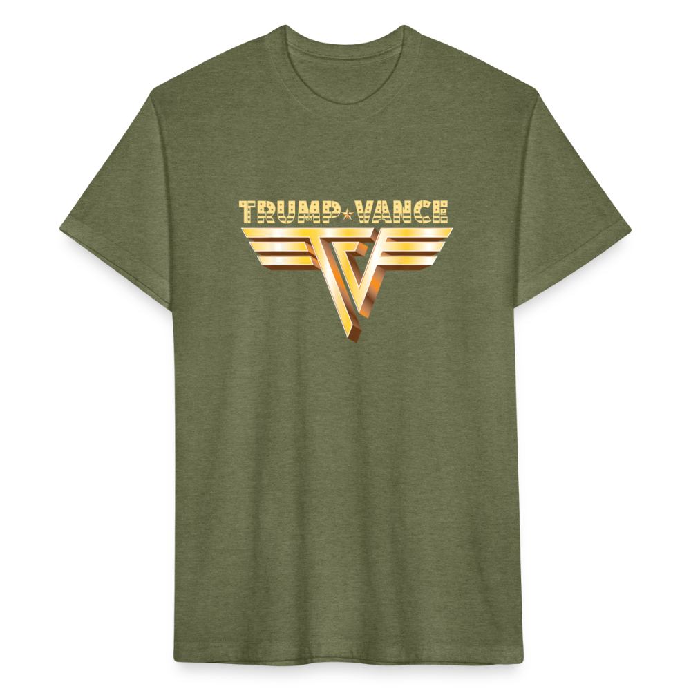 Trump/Vance Fitted Cotton/Poly T-Shirt by Next Level - heather military green