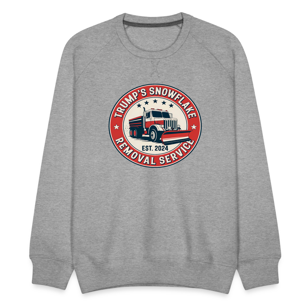 Trump's Snowflake Removal Service (Retro 2024) Men’s Premium Sweatshirt - heather grey