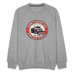 Trump's Snowflake Removal Service (Retro 2024) Men’s Premium Sweatshirt - heather grey