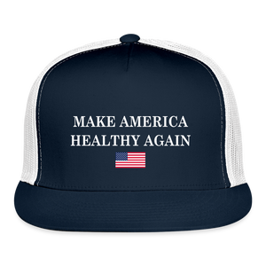 Make America Healthy Again Trucker Hat - navy/white