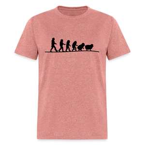 Human Evolution to Sheep Classic T-Shirt - heather mauve