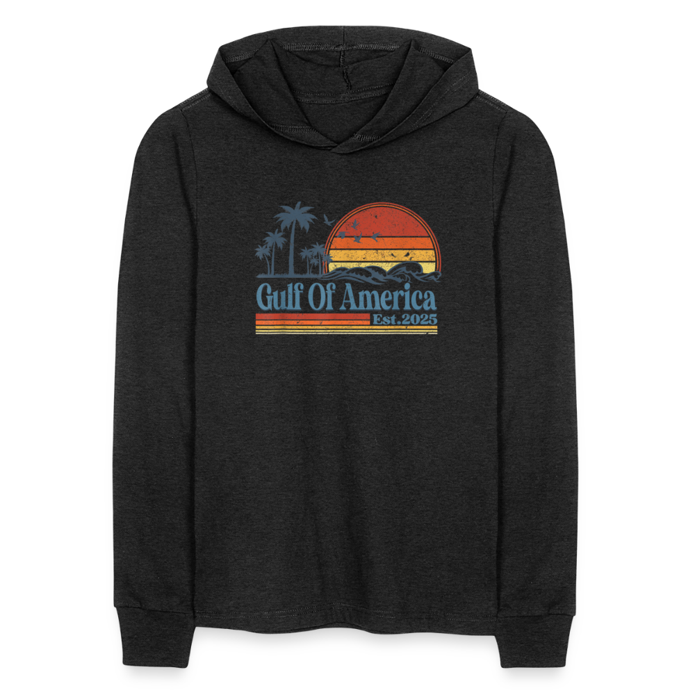 Gulf of America v2 Unisex Long Sleeve Hoodie Shirt - heather black