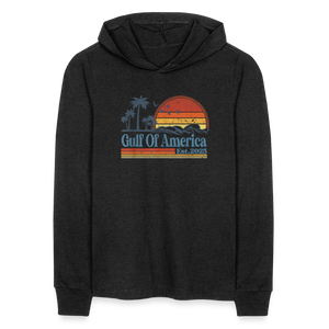 Gulf of America v2 Unisex Long Sleeve Hoodie Shirt - heather black