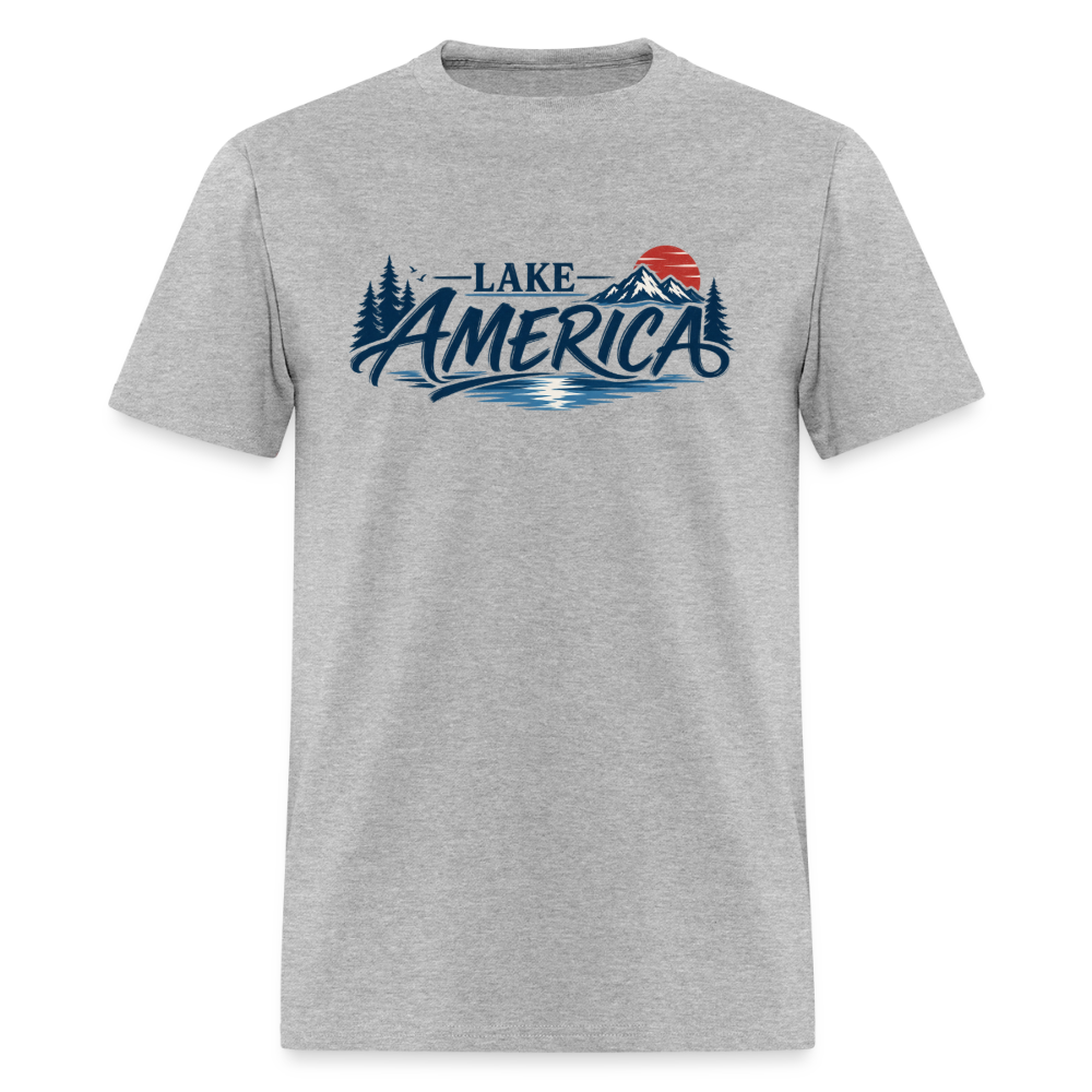 Lake America Men's T-Shirt - heather gray