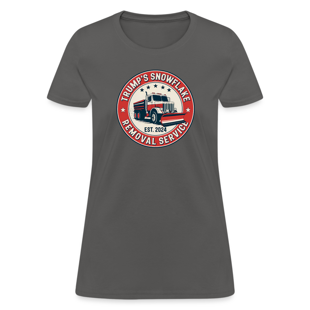 Trump's Snowflake Removal Service (Retro 2024) Women's T-Shirt - charcoal