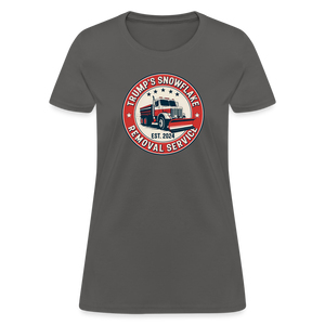 Trump's Snowflake Removal Service (Retro 2024) Women's T-Shirt - charcoal